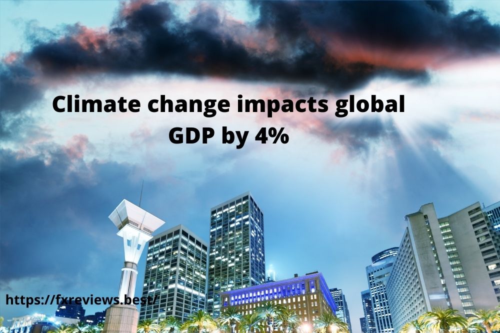 Climate change impacts global GDP