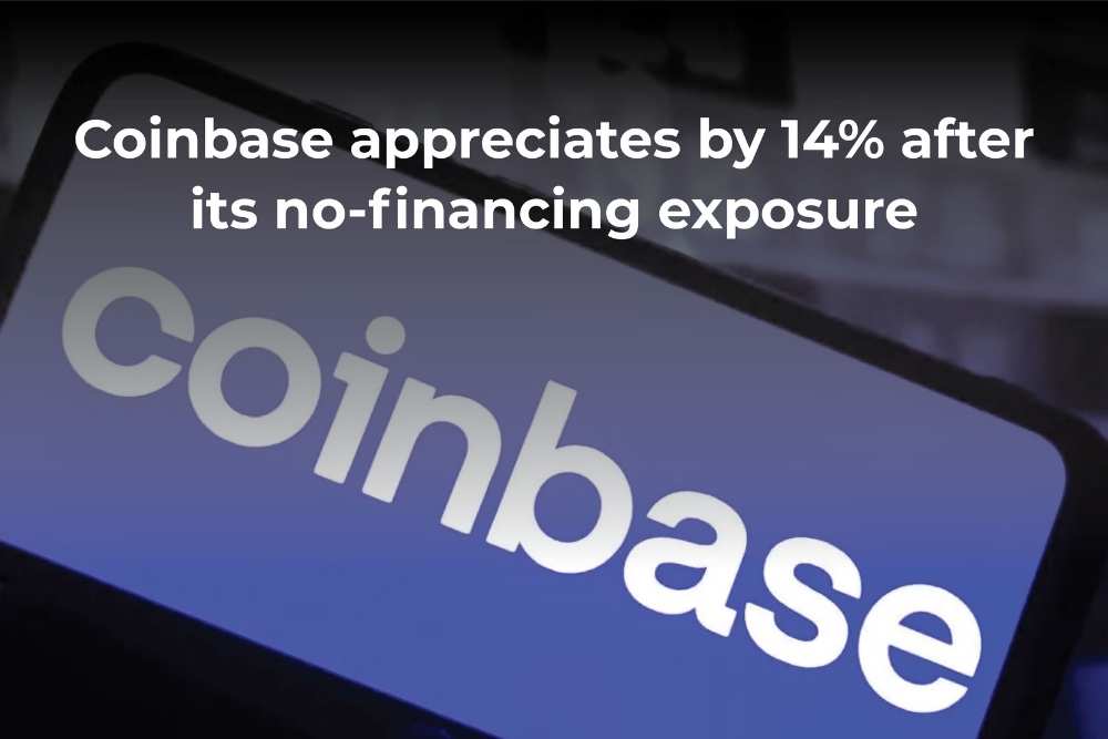 Coinbase Appreciates By 14% After Its No-Financing Exposure