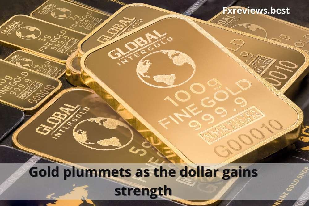 Gold plummets as the dollar gains strength