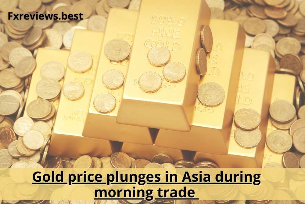 Gold price plunges in Asia during morning trade