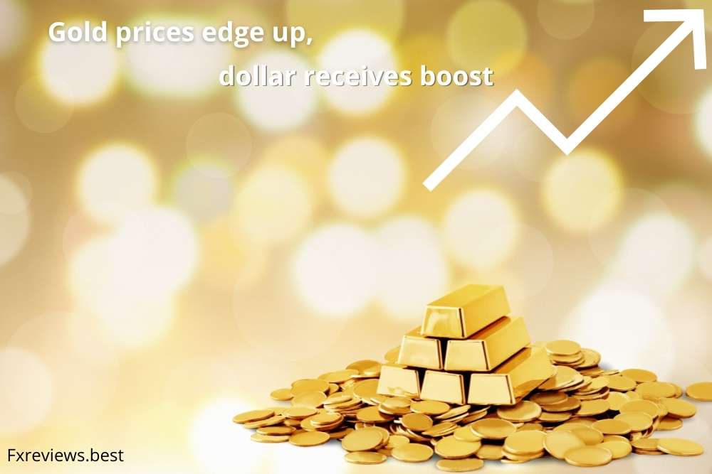 Gold prices edge up