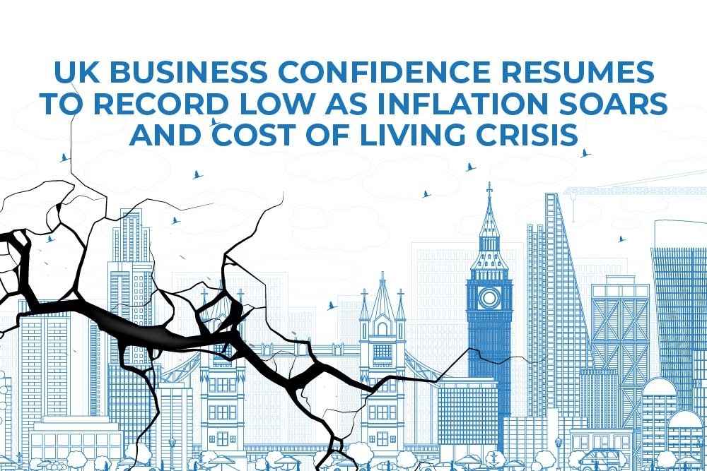 UK Business Confidence Resumes To Record Low As Inflation Soars And Cost Of Living Crisis
