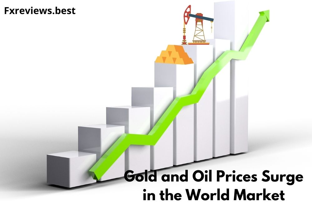 gold and oil prices surge in the world market